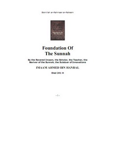foundation of the sunnah